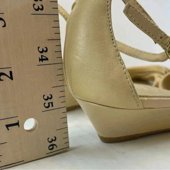 Ralph Lauren Cream color wedge sandals size 5B - Picture 10 of 11